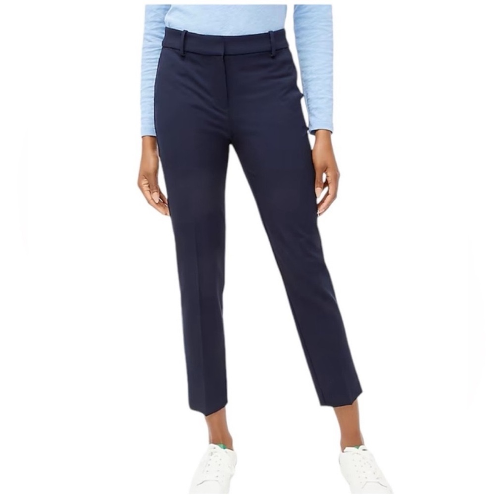 J. Crew Navy Ankle Pant City Fit Stretch Chino- Size 2